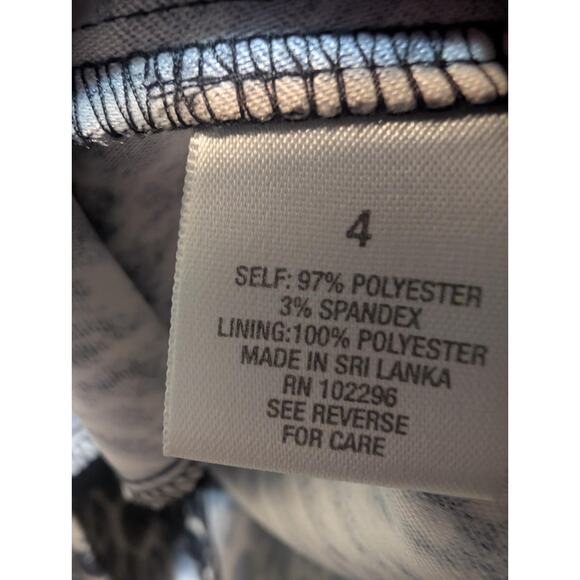 Dressbarn Y2K Snakeprint Sleeveless Sheath Dress Cocktail Party Work Size 4 - Picture 9 of 10